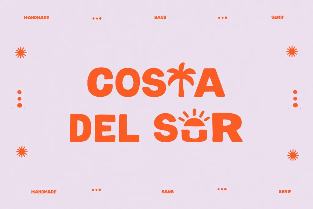 Modern Hand Lettered Font Library specimen — Design style