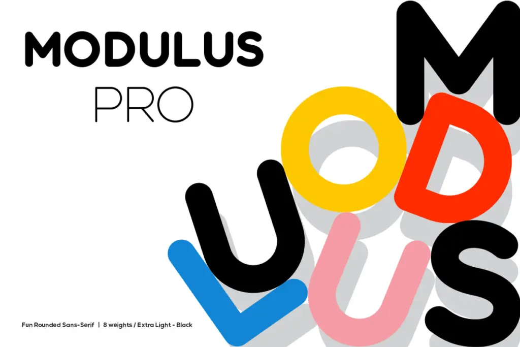 Modulus Pro specimen — Design style