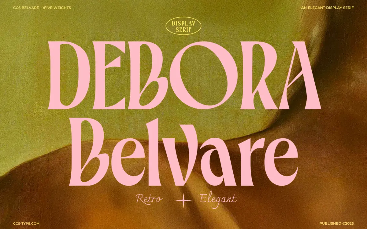 Belvare: a condensed retro serif built for headlines, not paragraphs