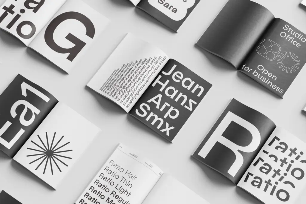 Ratio specimen — Character set and features