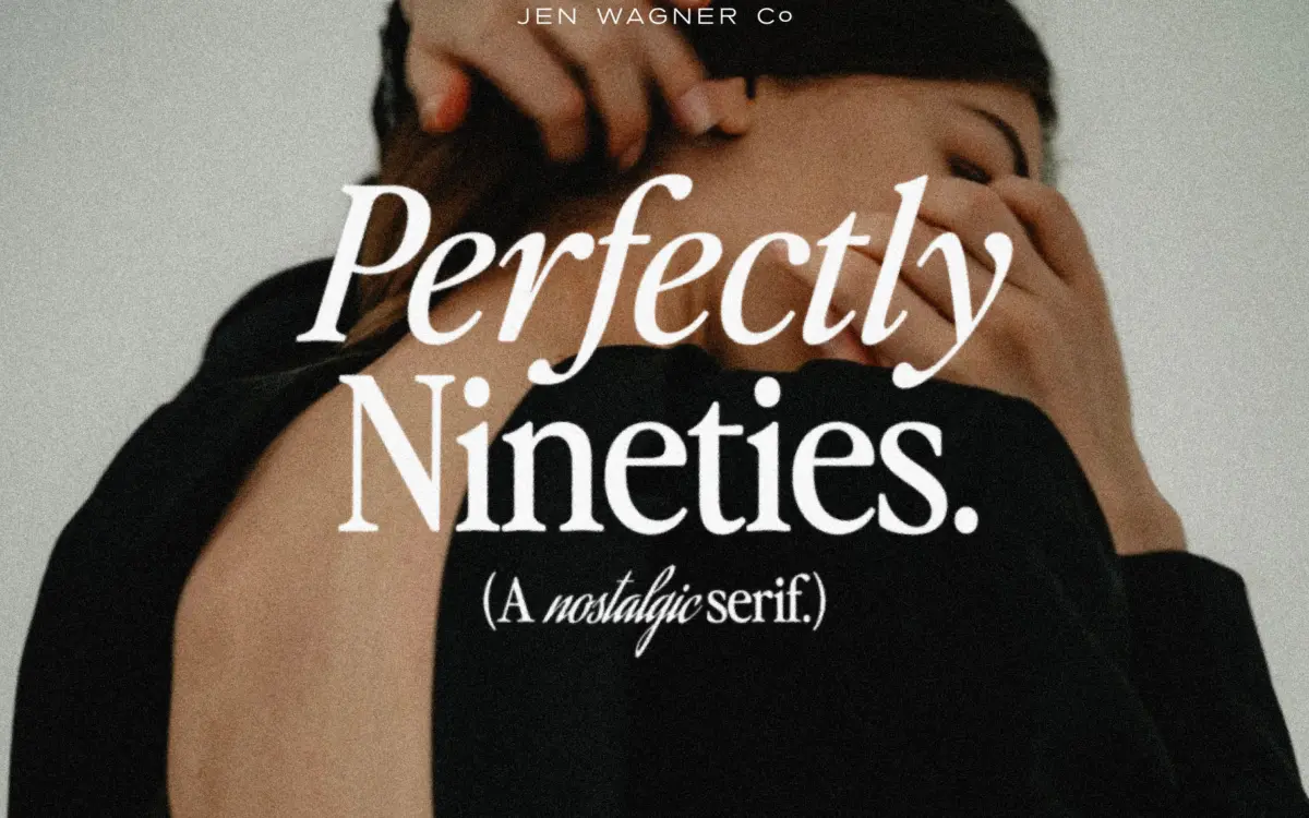 Perfectly Nineties: a tightly spaced revival serif for retro editorial work