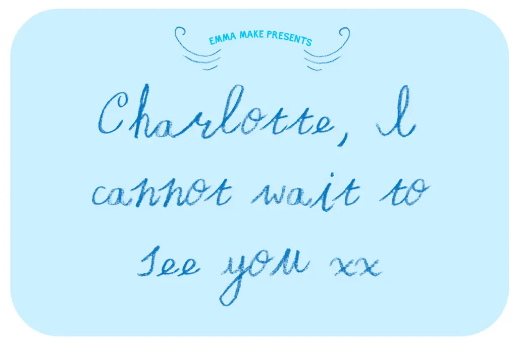 Dear Camille specimen — Design style