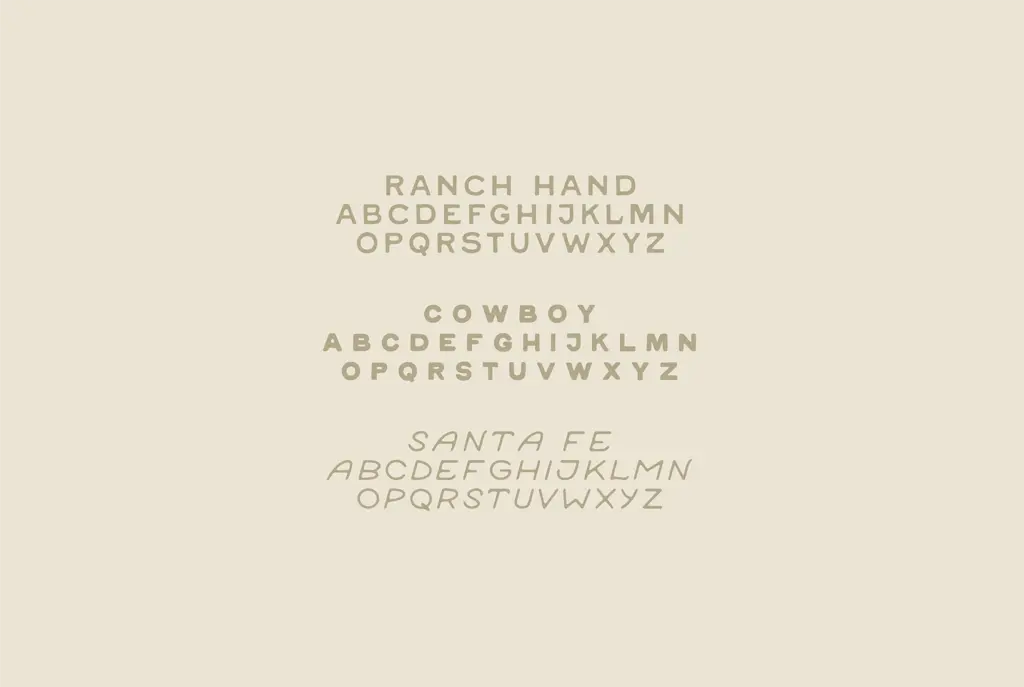 Rancheros specimen — Design style