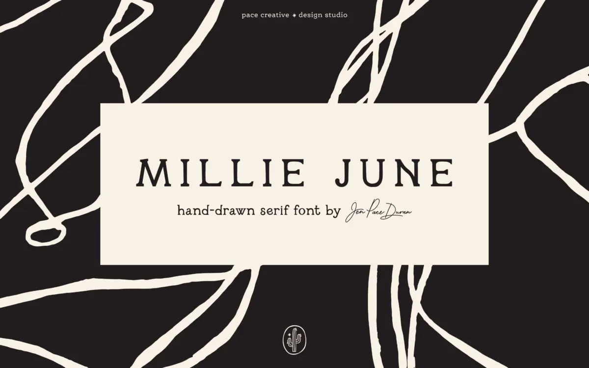 Millie June: a hand-drawn serif with vintage, southern-leaning charm