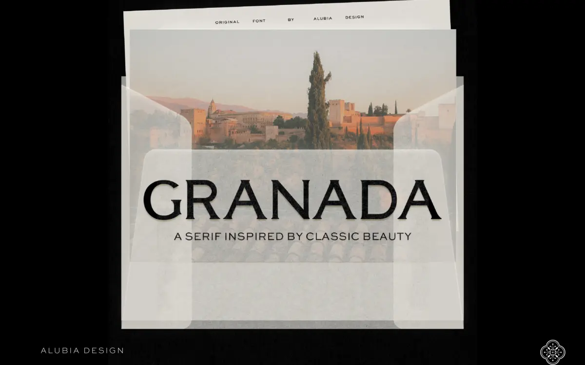 Granada: an uppercase-only editorial serif for headlines and titling