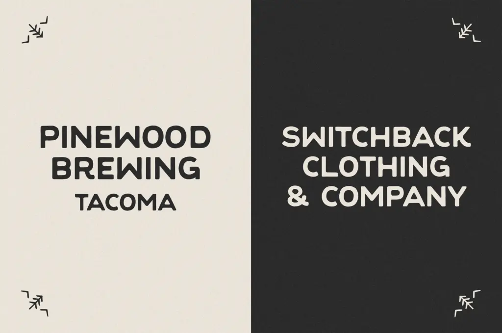 Evergreen Font specimen — Use cases