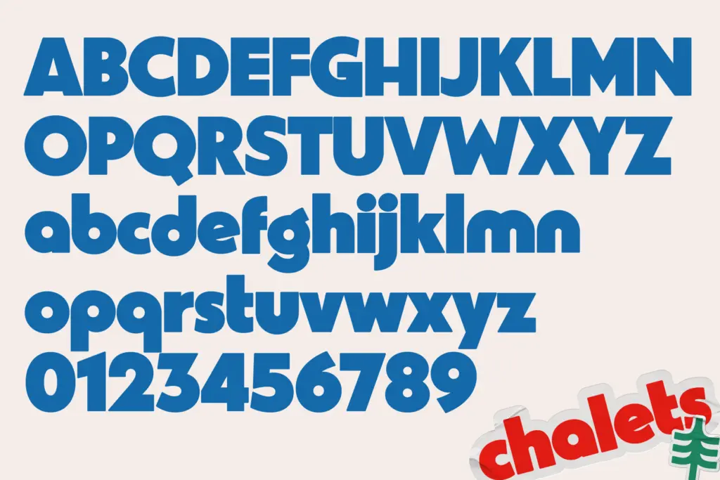 Chalets specimen — Design style