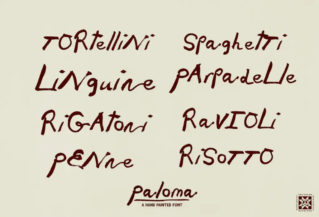 Paloma specimen — Design style
