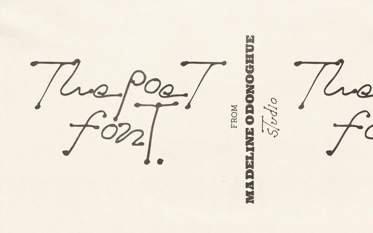 The Poet: a raw, ballpoint-style handwriting font for artisanal branding