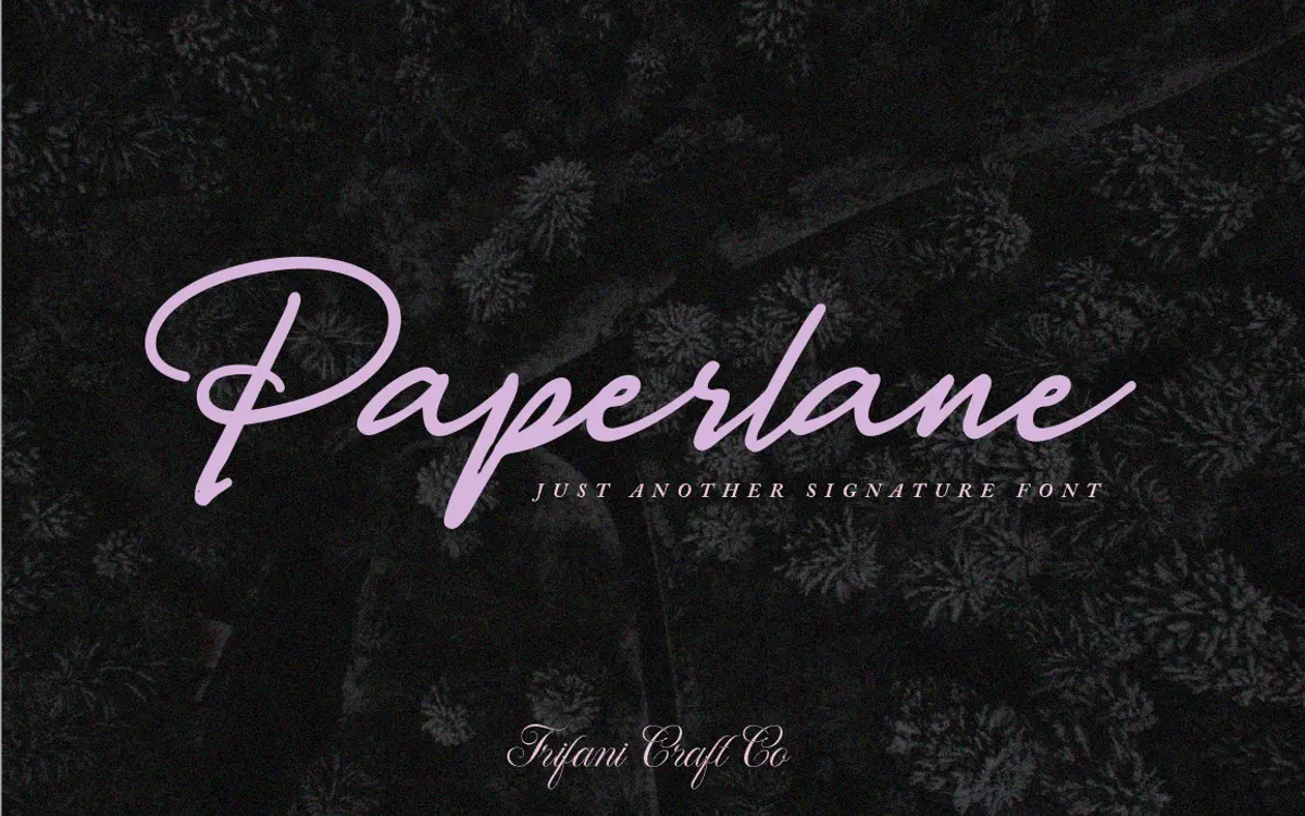 Paperlane: A Quick-Stroke Handwritten Script for Casual Branding