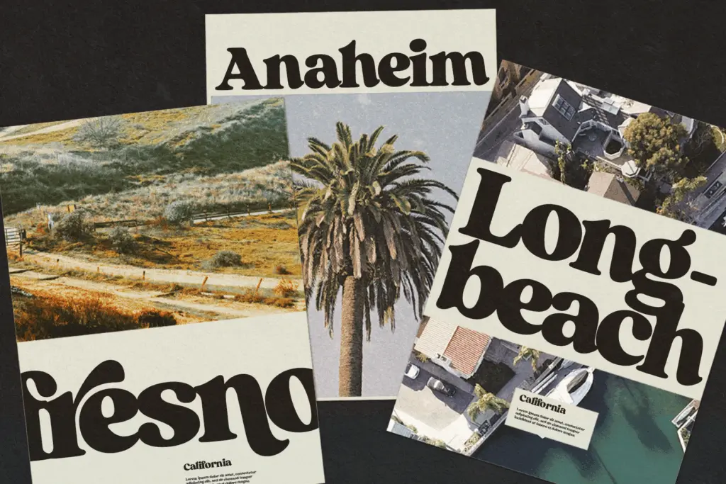 Sunday Club specimen — Design style