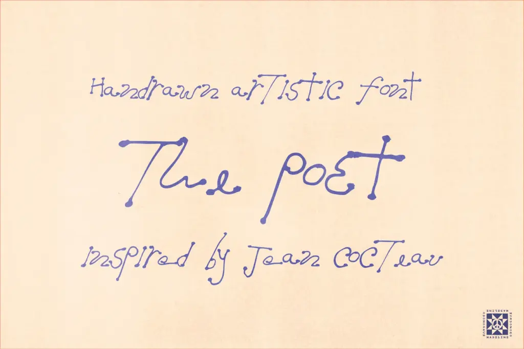 The Poet specimen — Design style