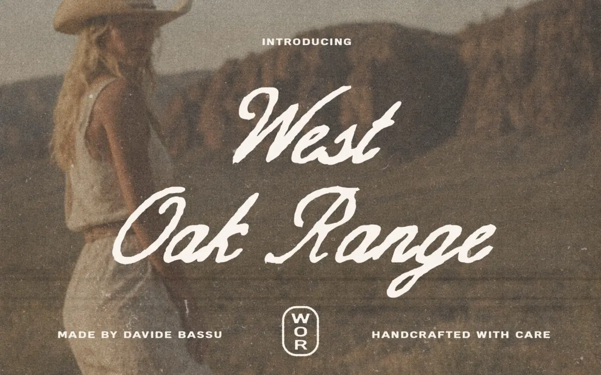 West Oak Range: a script-and-sans duo built for western branding