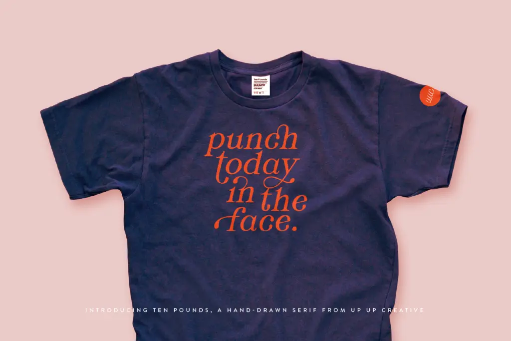 Ten Pounds specimen — Character set and features