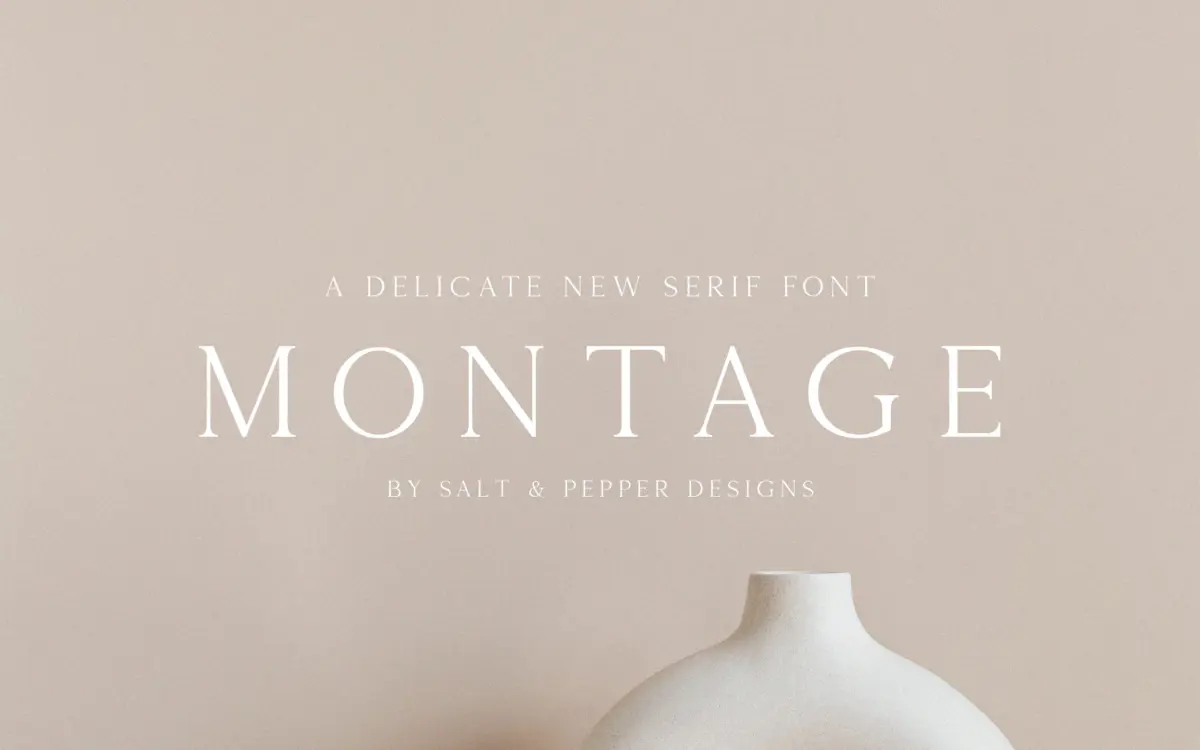 Montage Serif: a display serif for headlines that want a bit of polish