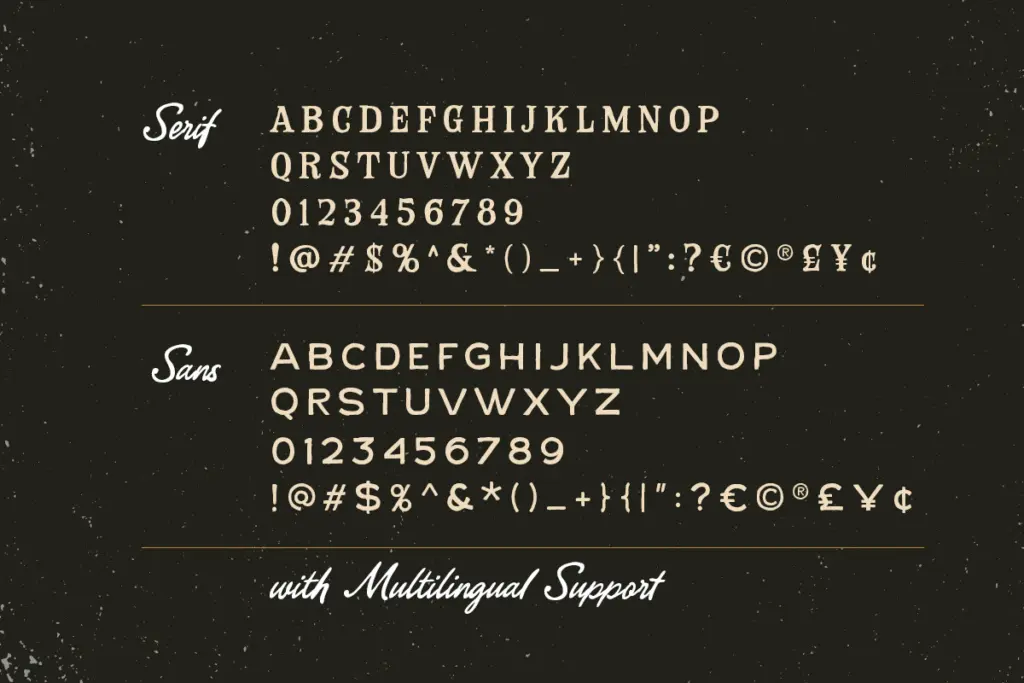 The Native Record Font Trio specimen — Use cases