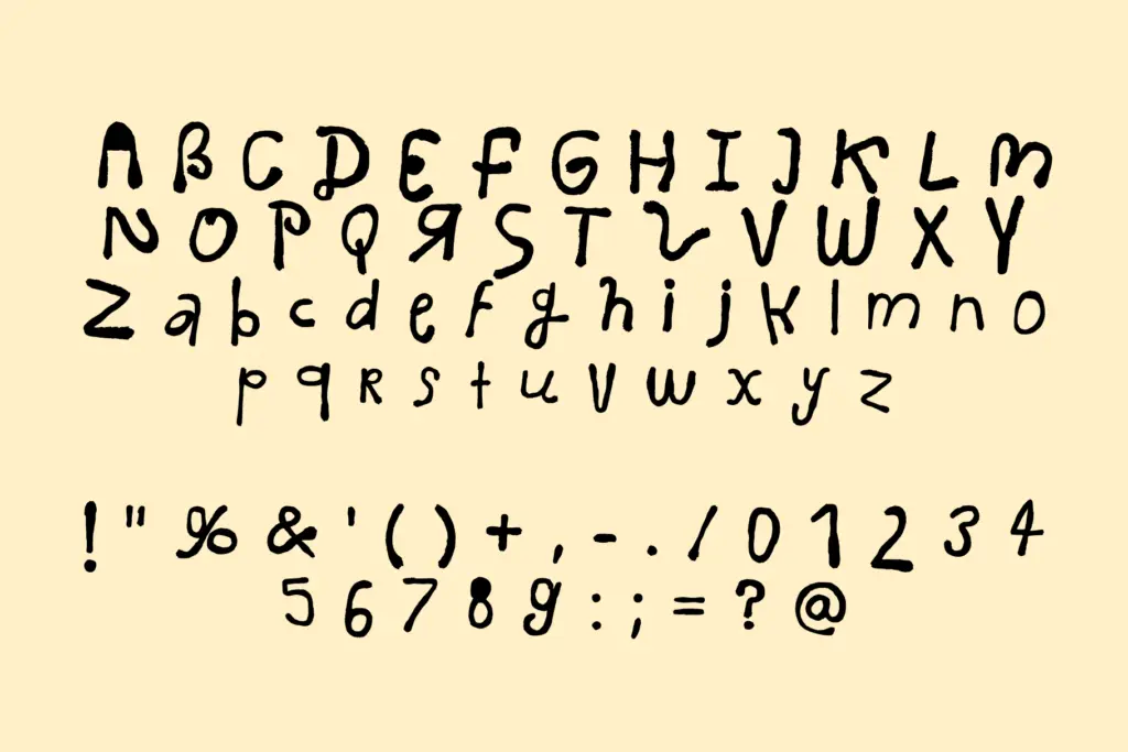Le Buffet specimen — Design style