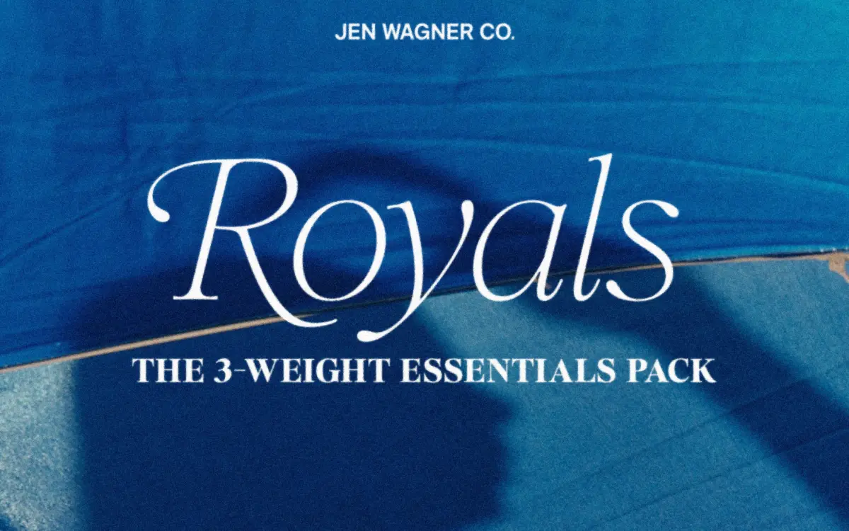 Royals Serif: a clean-lined display serif for headers and branding