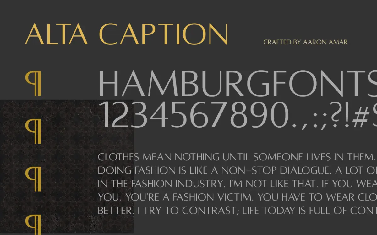 Alta Caption: an Optima-inspired all-caps sans for tight, confident display lines