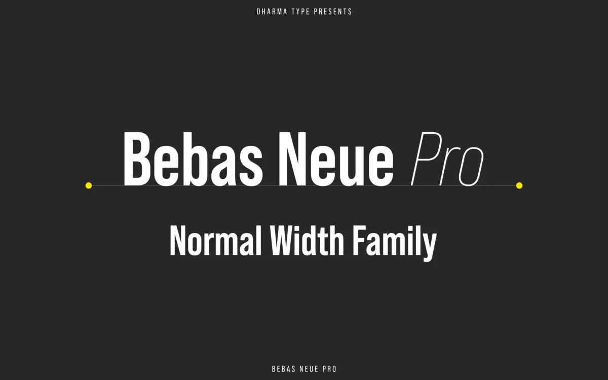 Bebas Neue Pro: the original condensed headline face, now with lowercase