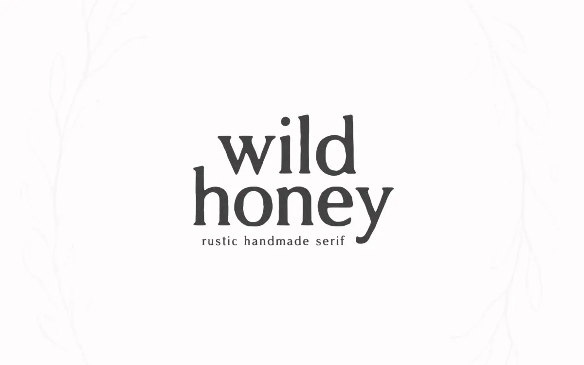 Wild Honey: a distressed rustic serif for farmhouse and craft branding