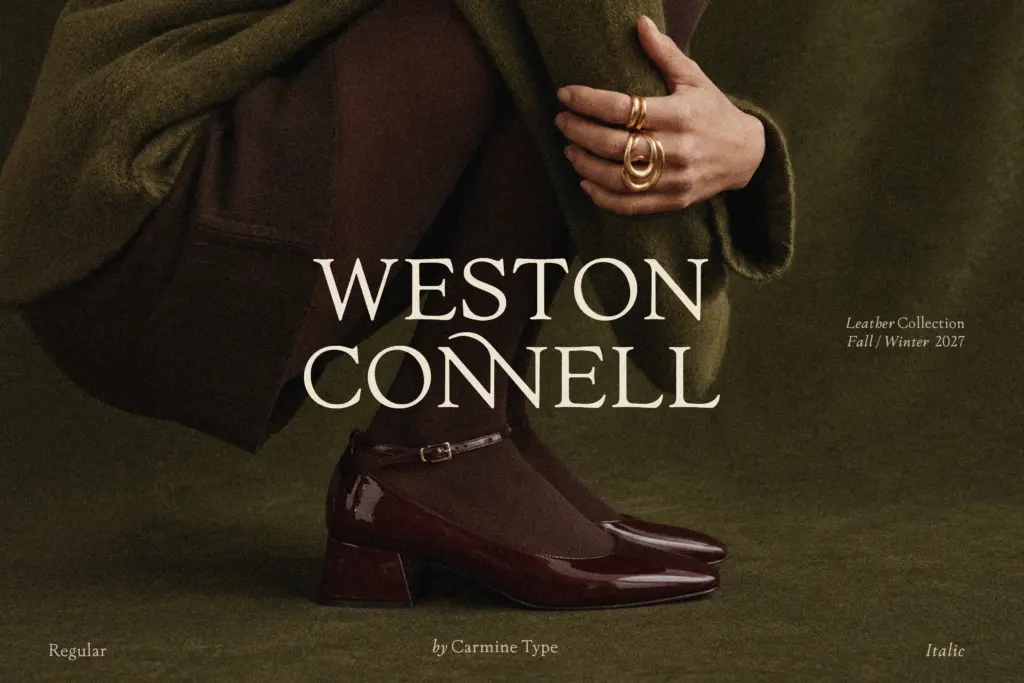 The Ashcombe Hall Oldstyle Serif specimen — Character set and features