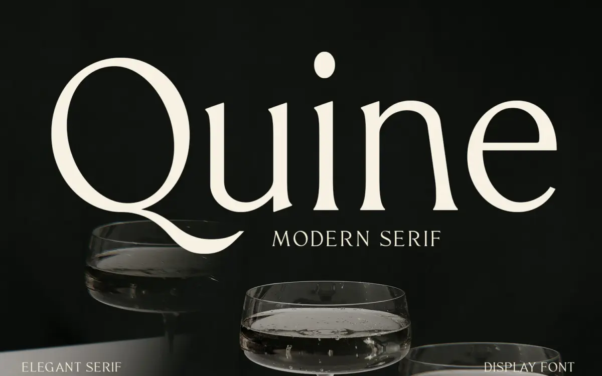 Quine: a high-contrast modern serif for editorial and brand headlines
