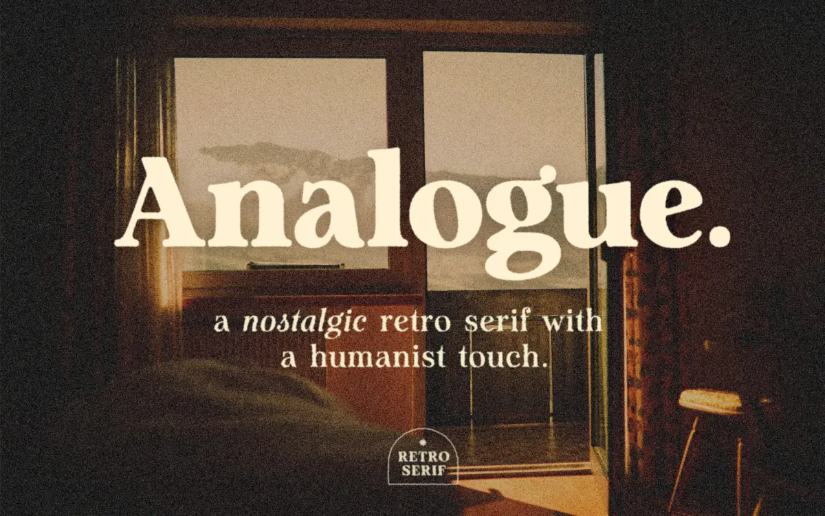 Analogue: A Humanist Retro Serif for Nostalgic Branding and Editorial Work