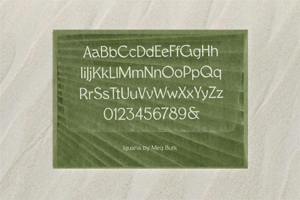 Iguana specimen — Design style