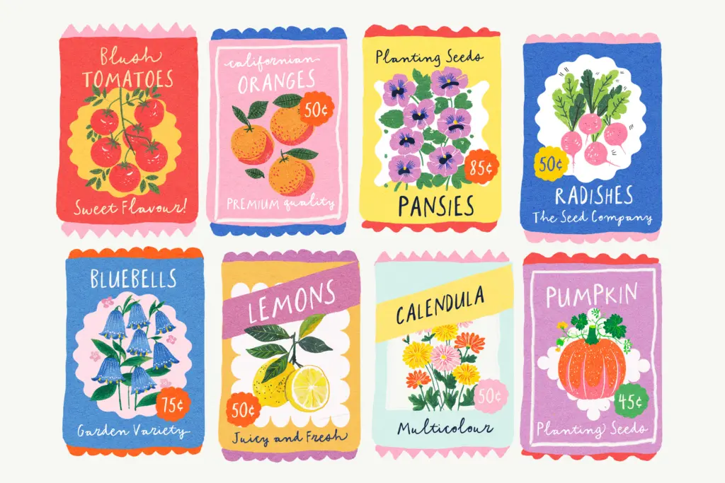 Everything's Peachy specimen — Design style