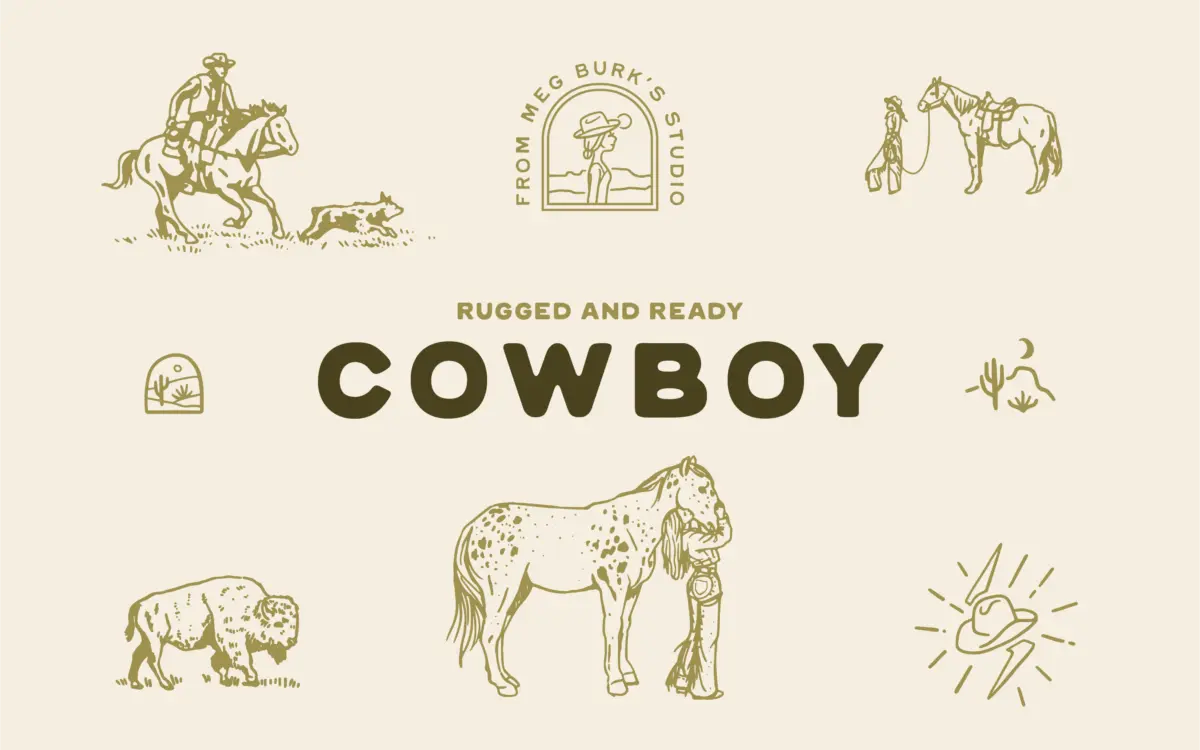 Cowboy Standard: a hand-drawn western sans built for branding and merch
