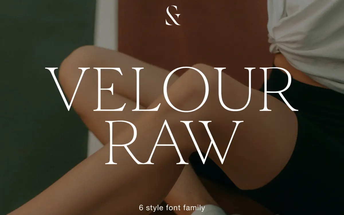 Velour Raw: a low-contrast serif family built for body text, not headlines