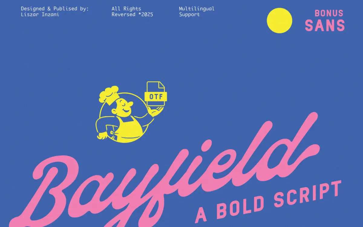 Bayfield: A Bold Retro Script Paired with a Clean Sans for Branding
