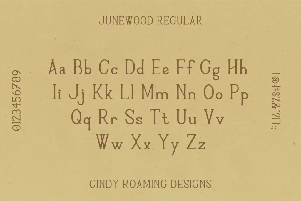 Junewood specimen — Design style