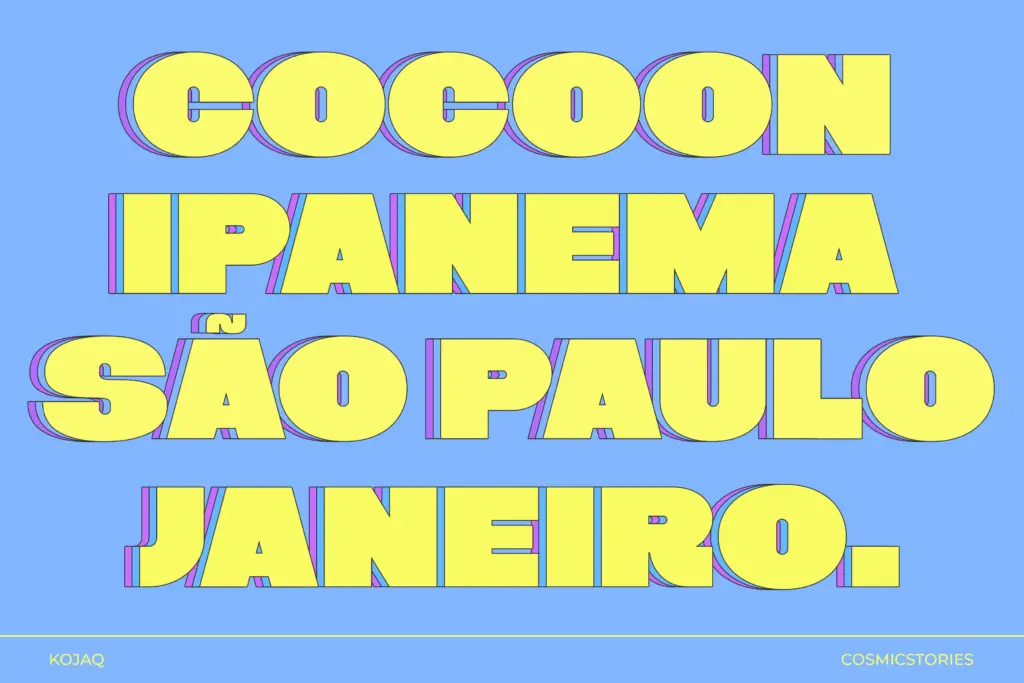 KOJAQ specimen — Character set and features