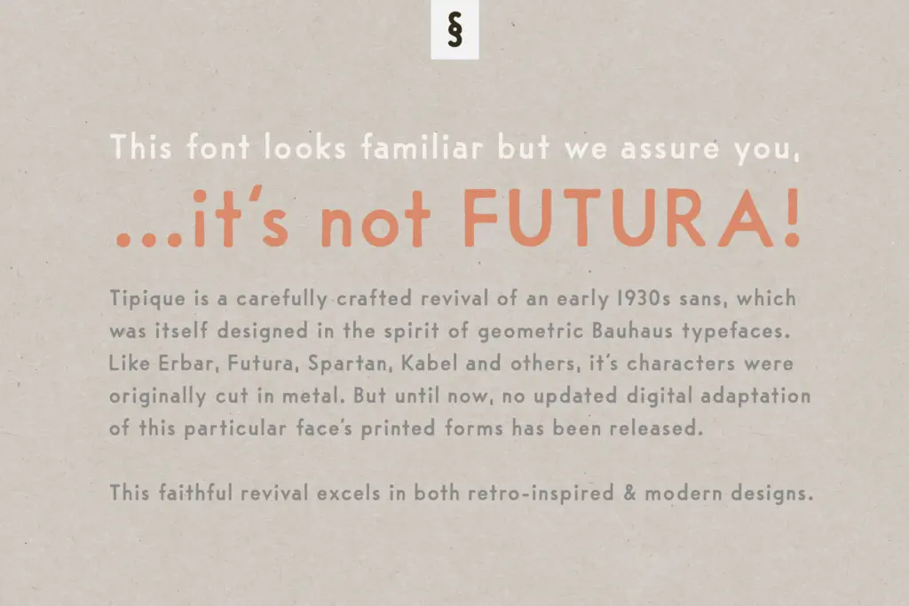Tipique specimen — Design style