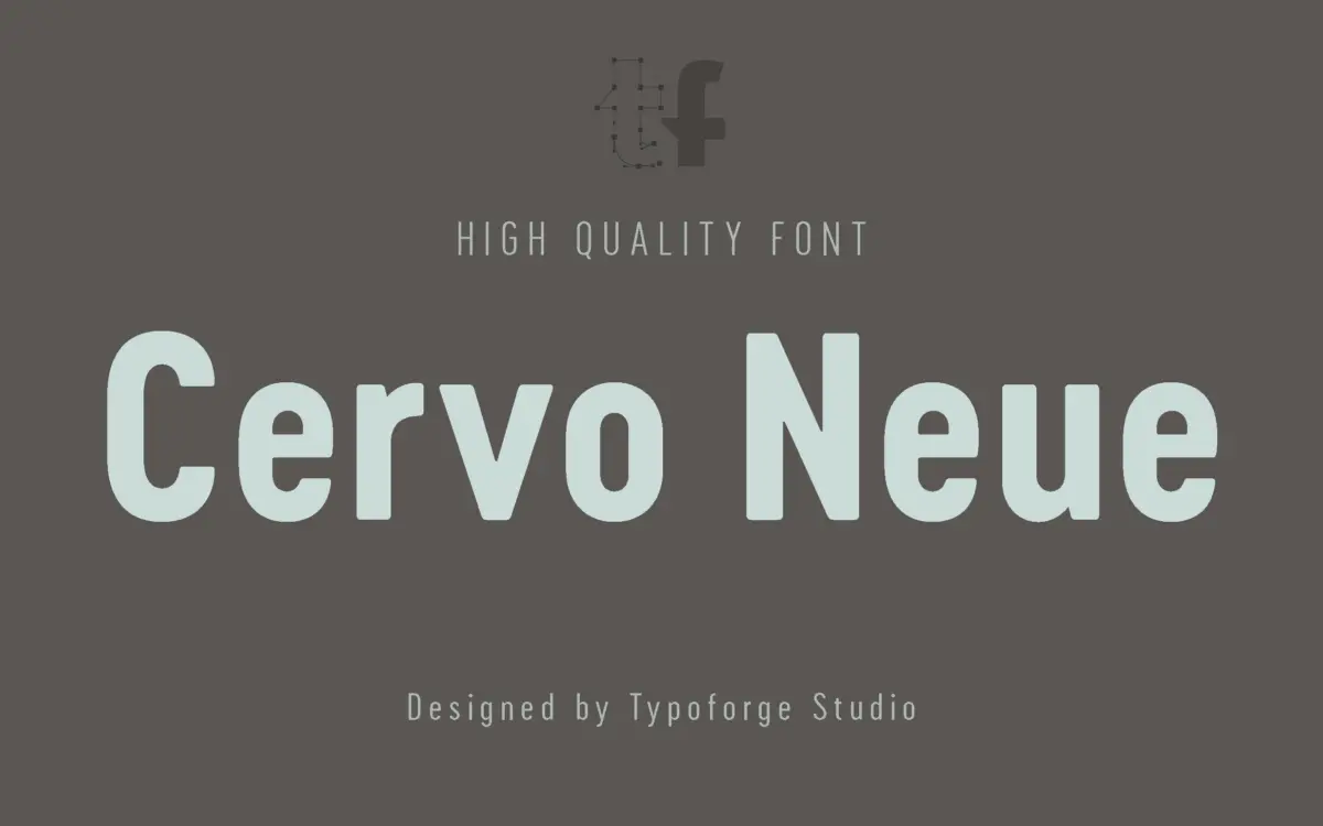 Cervo Neue: a heavyweight condensed sans with a retro Polish-press soul
