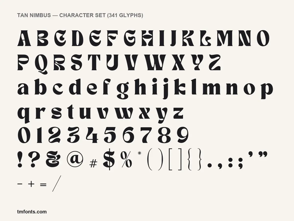 TAN Nimbus character set